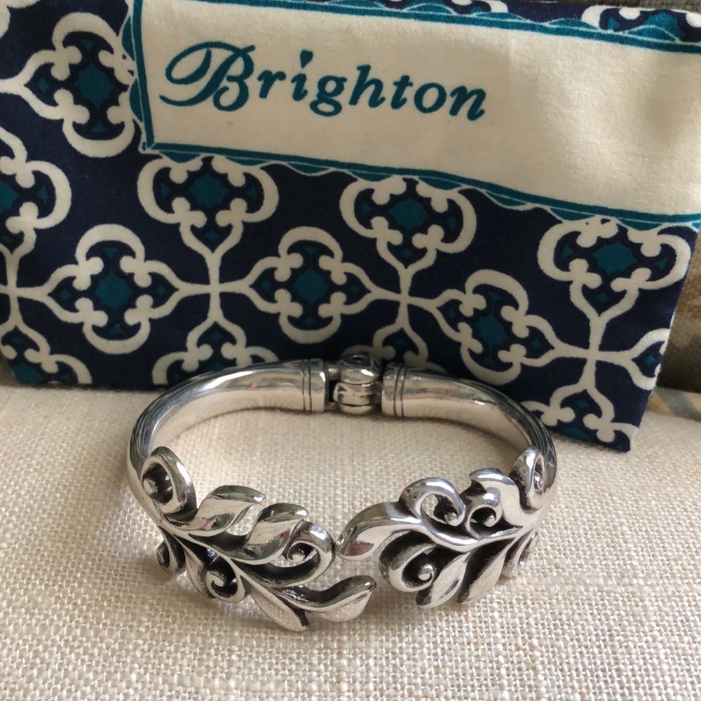 Brighton Silver Cuff Bracelet. Like new!